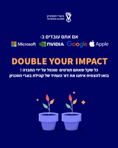 תמונה של קמפיין תרומה מוכפלת
